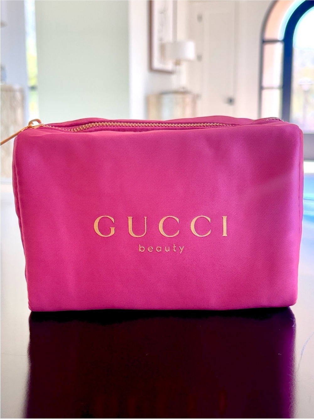Gucci Hot Pink Cosmetic Bag